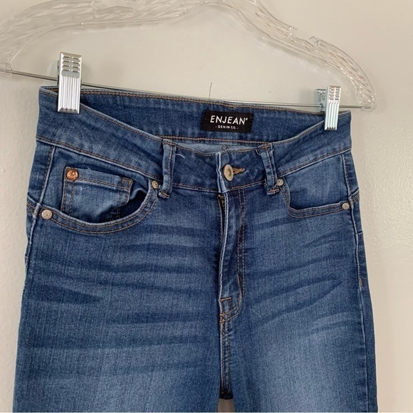 ENJEAN Dark Wash High Waist Skinny Jeans Size 5 Juniors - Picture 6 of 6